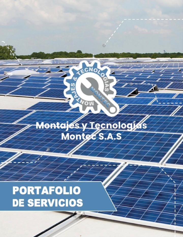 Portada del portafolio de servicios de Montec